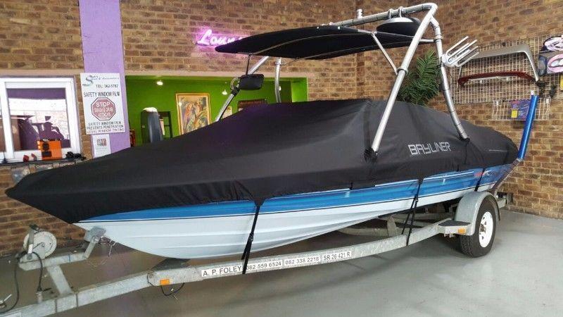 Custom made boat and Jetski covers for towing and storage - it fits like a glove