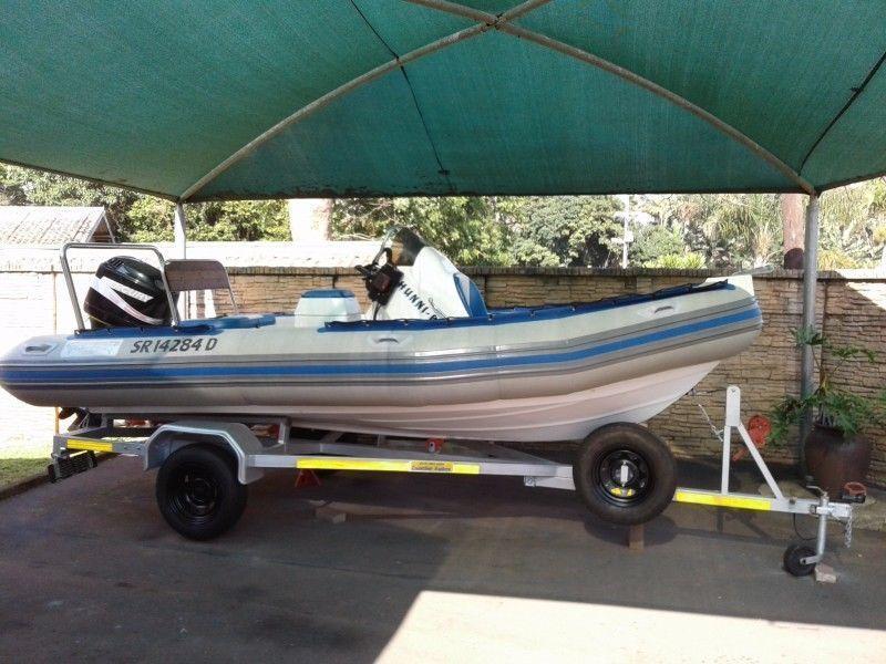 Premier 5.4m Semi Rigid Boat for sale