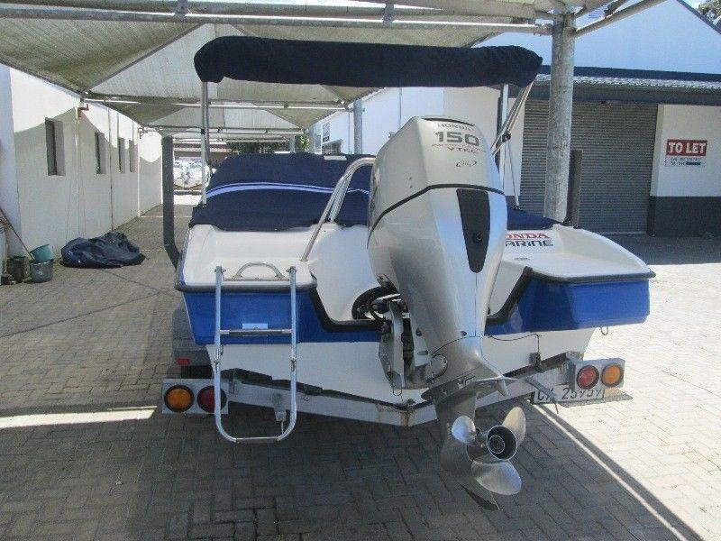 Countess 190 with a Honda BF150 hp Four stroke engine
