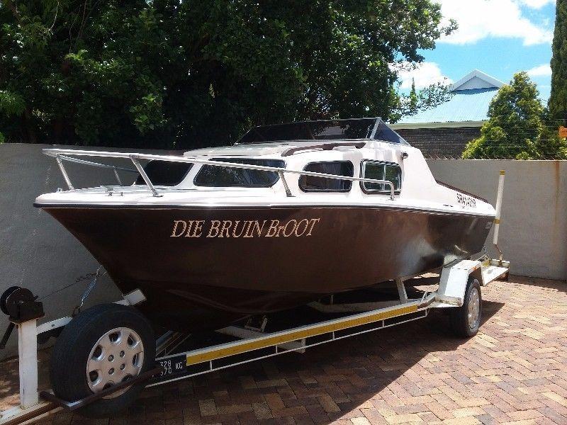 17ft baronet cabin boat for sale