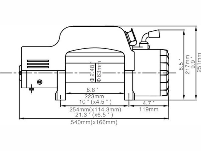 BRAND NEW RUNVA EWX 9500F-24V CABLE ELECTRIC WINCH