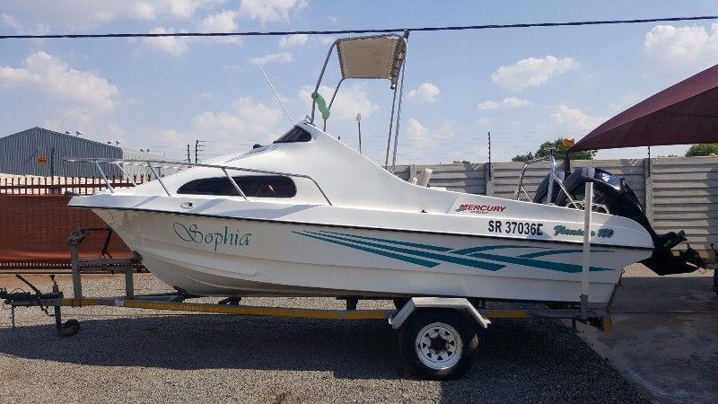 2 x Mercury 40Hp Motors On 18Ft Cabin Boat