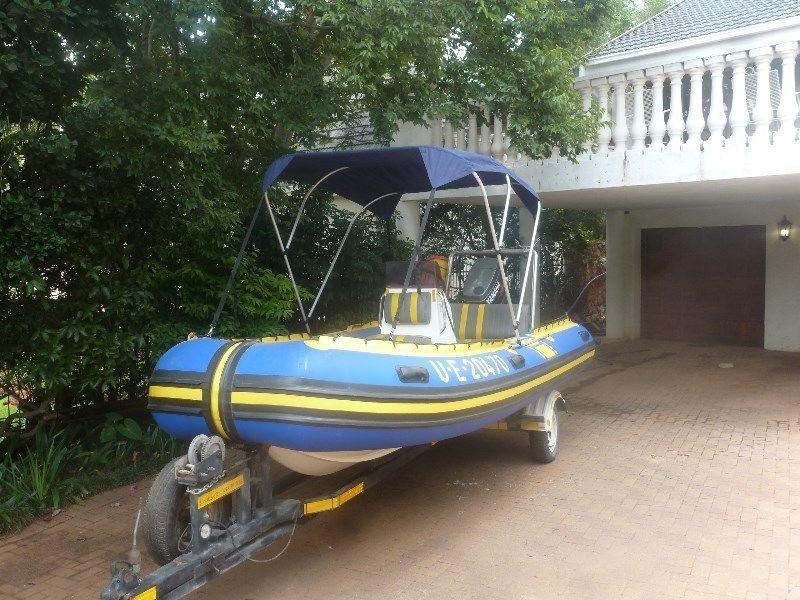Rubber Duck 4.9m with 90hp trim & Tilt
