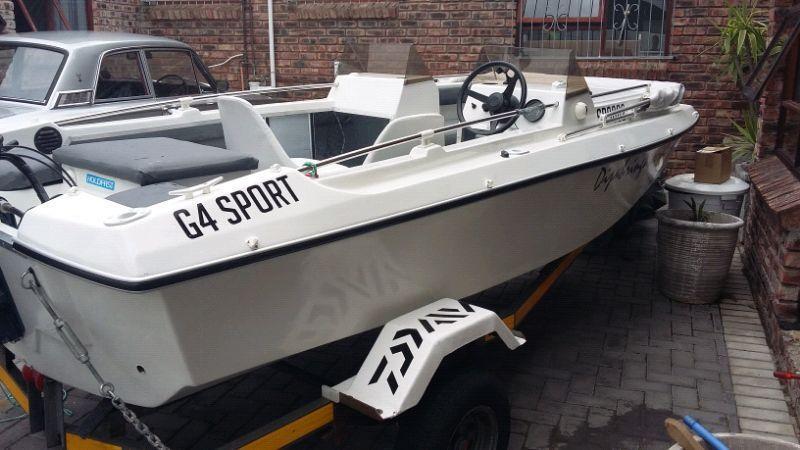 G4 SPORT BOAT WITH 60HP YAMAHA 2-STROKE OUTBOARD MOTOR