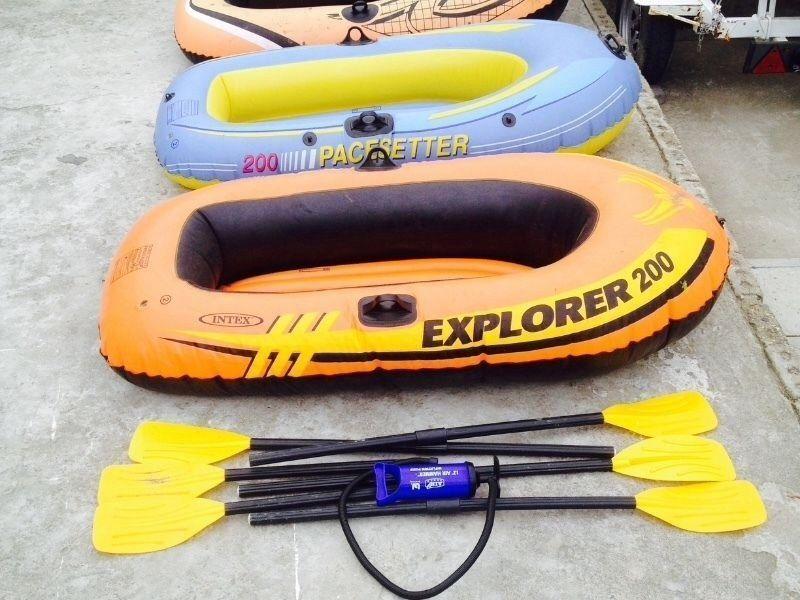 3x inflatable boats
