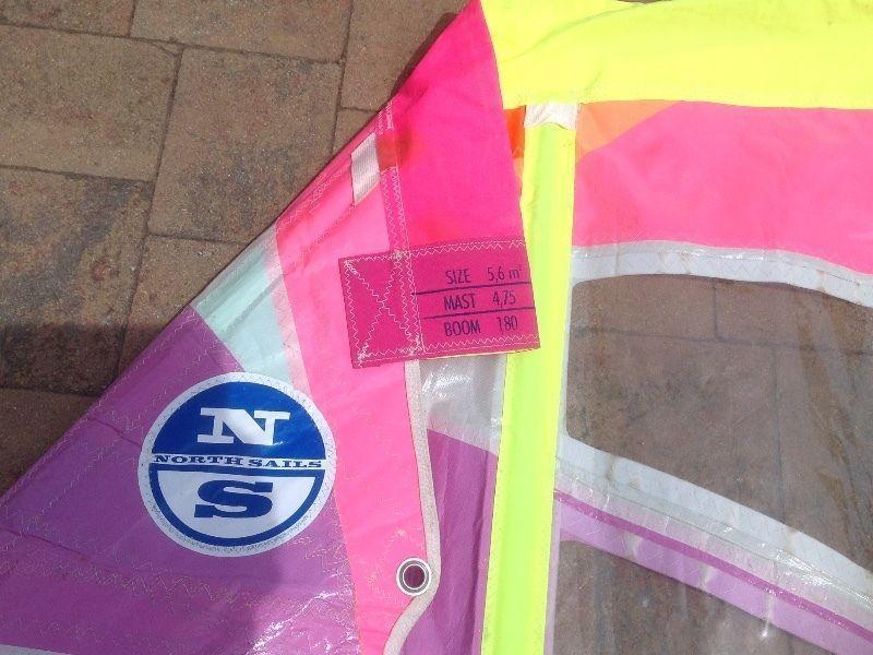 Windsurfer North Sail Infinity 5.6 Tristop with bag. R500