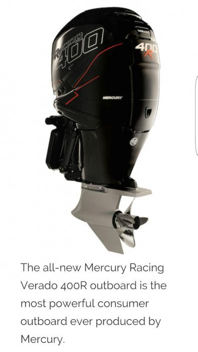 400hp Mercury R motor on crackle back 600