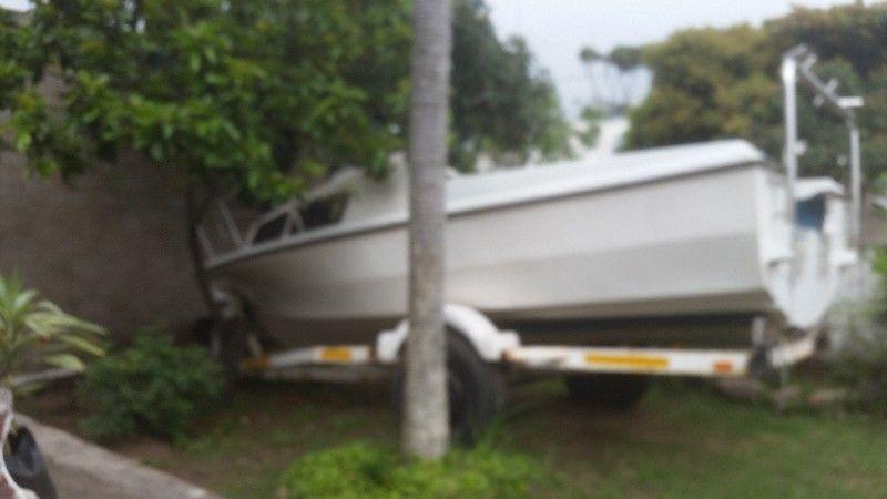 6 Man Cabin boat On heavy duty trailer -various motor options