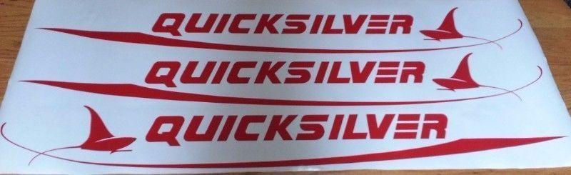 Quicksilver boat decals stickers graphics
