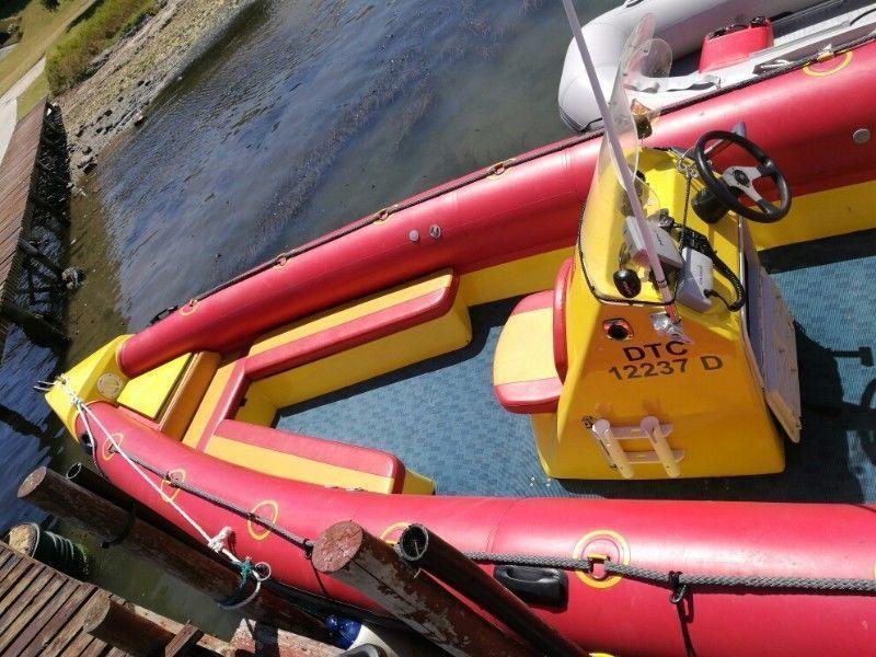 Falcon 7m Semi Rigid, 150 hp Yamaha four stroke