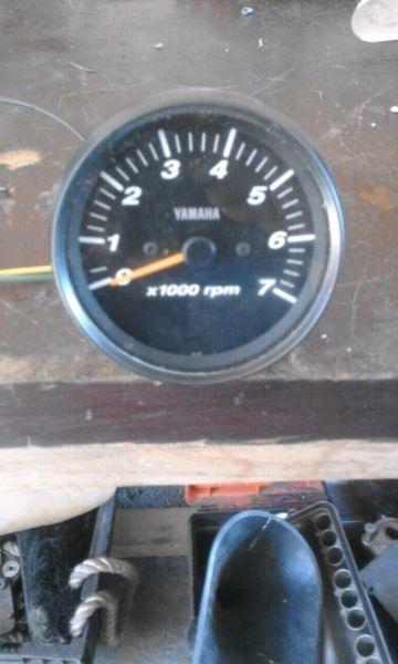 Outboard Yamaha tacho/rev guages and 2 x Volvo inboard guages