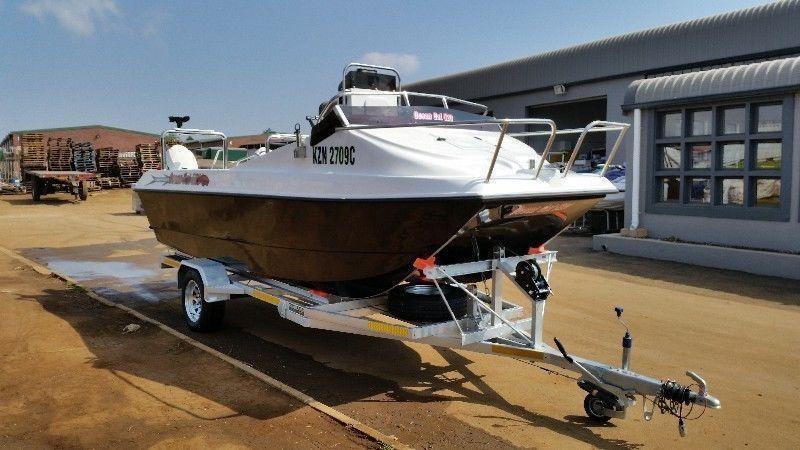 2015 17ft Ocean Cat centre console 2 x 90hp E-Tecs - Full House - Special !!!!!!!!