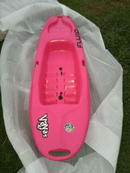 New Pink Kiddies Fluid Vaya Kayak (Discounted due to small blemish)