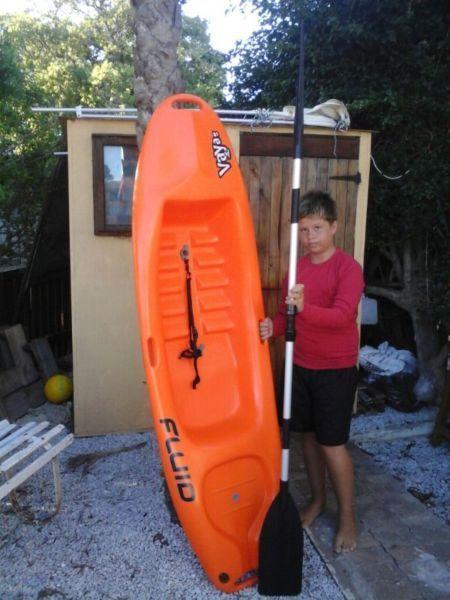 Kayak for kids.still new .used only 3 times. 2m long . 600 wide. For k