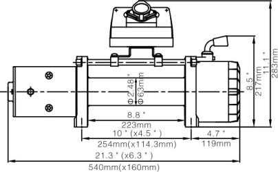 Electric Winch 9500 S Cable