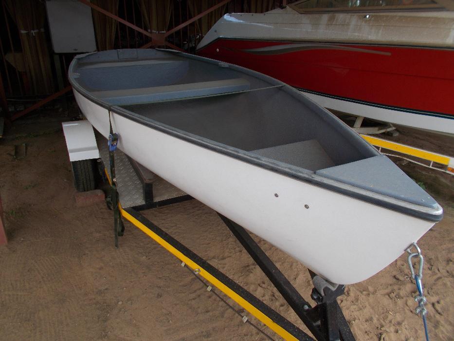 Fishing boat on trailer