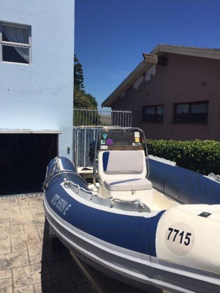 Prestige Scanner 555 with 115 Evinrude 2 stroke Autolube