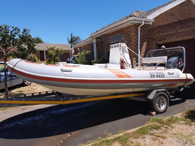 WILDCAT CAT HULL 5.5 M SEMIRIGID RUBBERDUCK + 2 X 60HP YAMAHA-SEAWORT