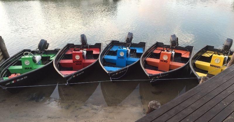 15 Hp Utility boats complete with steering and controls