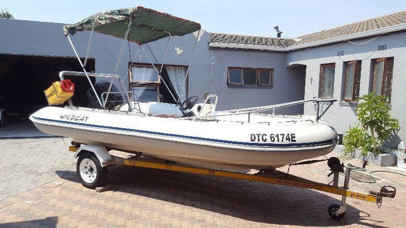 Rubber Duck boat 4.8 ft 60hp Mariner engine
