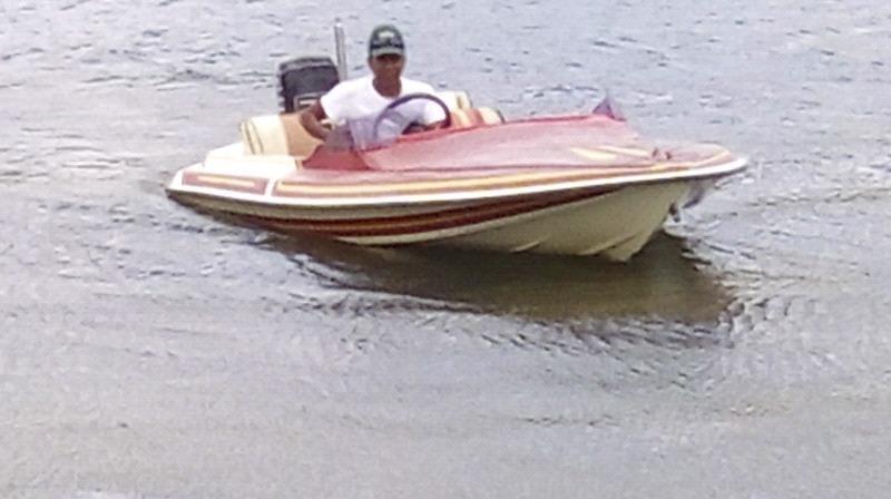 Speedboat and trailer