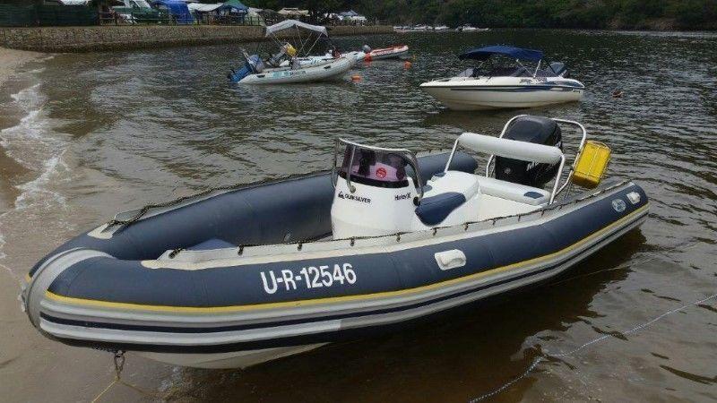 Ruberduck 5.5m Semi-Rigid 2011 model with 115Hp Mercury Outboard