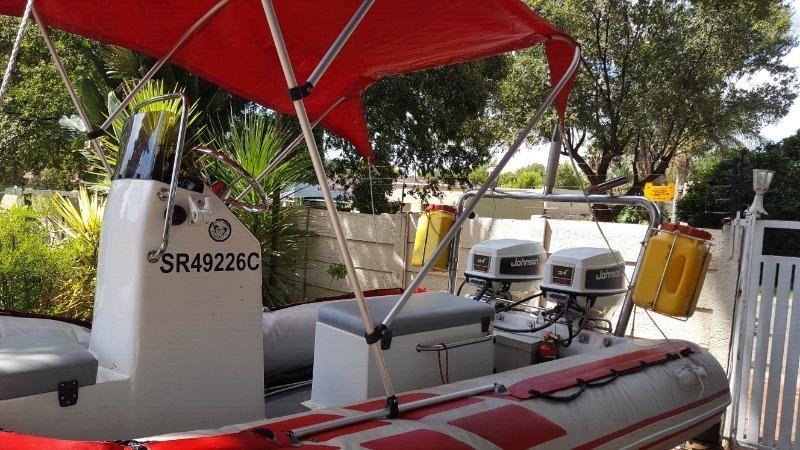 Rubber duck 4.2 m with 2 x 50 HP Johnsons