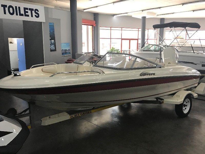 2004 Viking Carrera Ski Boat with Johnson 115 HP Outboard Engine excellent - Linex Yamaha