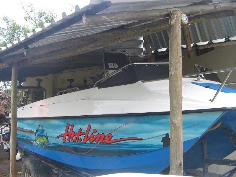 verry clean Z Craft deep sea boat for sale