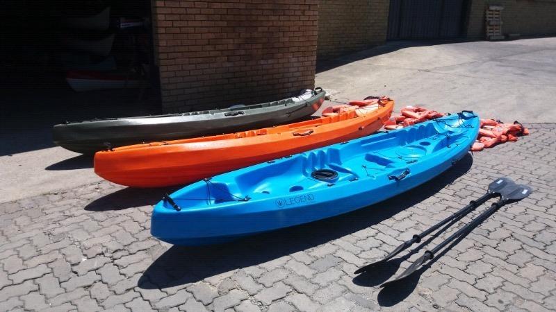3 x nessy 2 seater kayaks