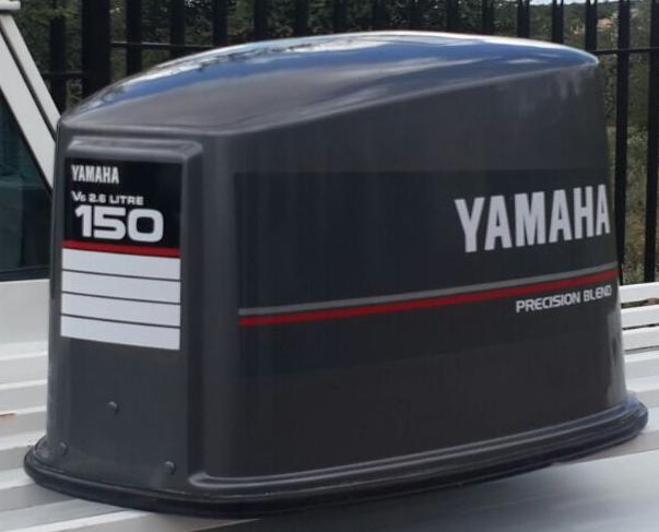 150 HP Yamaha V6 2.6L precison blend motor cowl decals graphics
