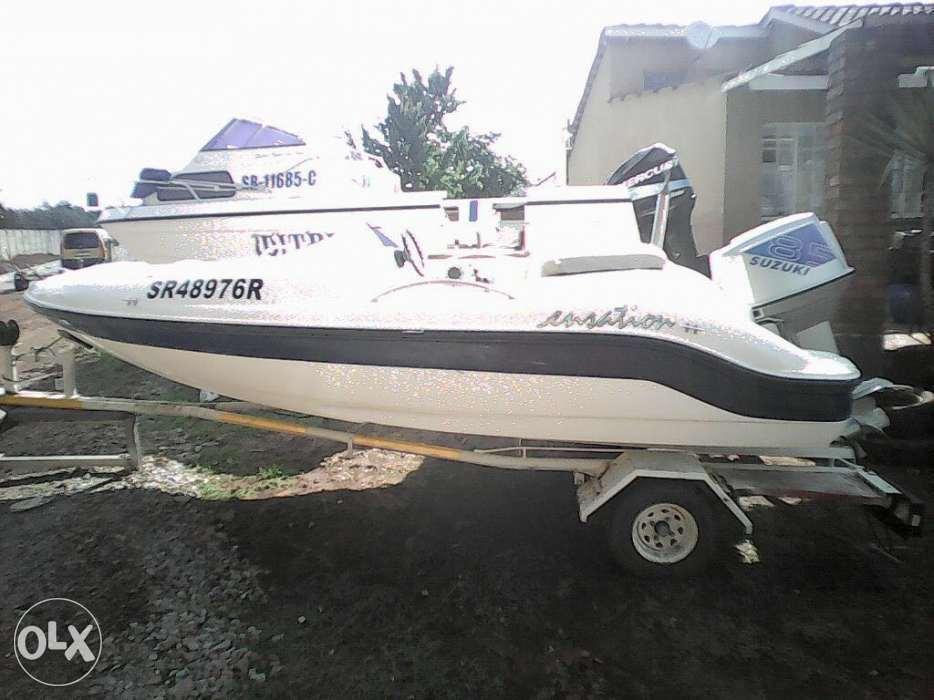 Sensation 14.5 FT with a 85 Suzuki