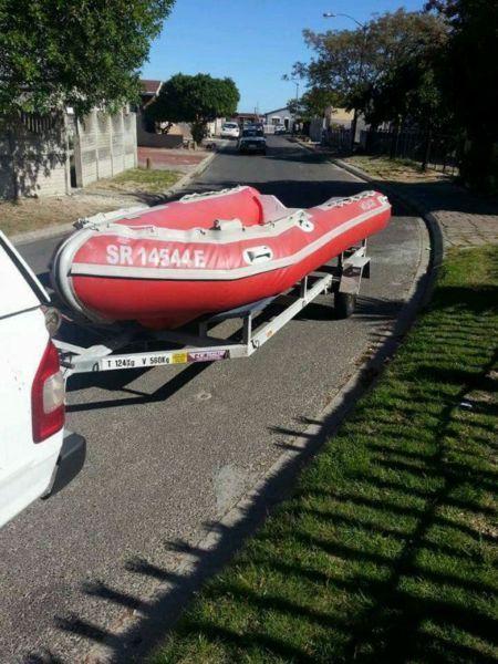Boat and trailer