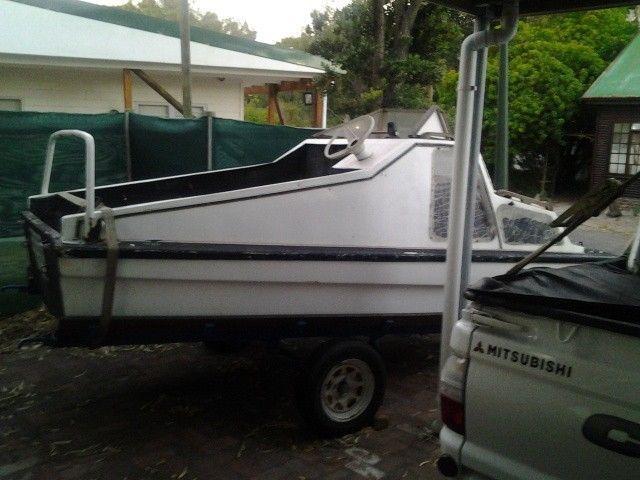 Boat on trailer