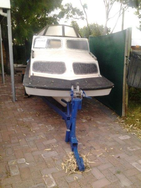 Boat on trailer