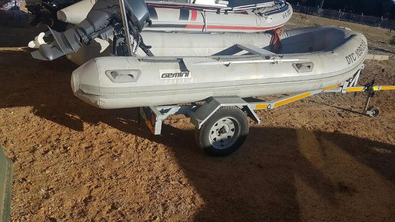 Gemini 3.8m Wave Rider. Semi Rigid with 15hp Yamaha 4 stroke outboard