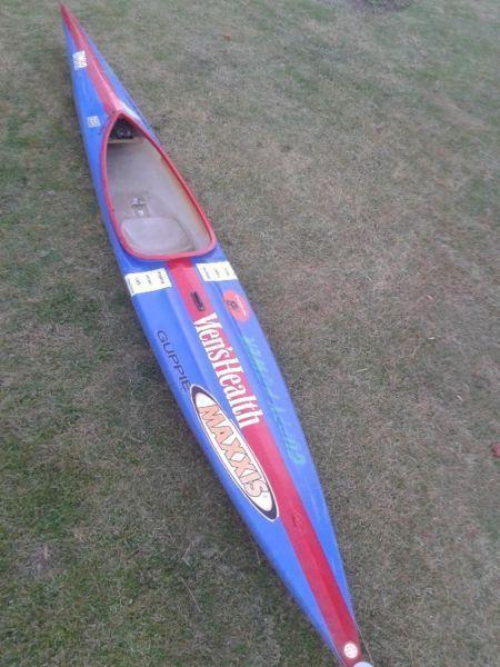 Youth K1 Guppie Kayak by Knysna Racing Kayaks in excellent condition