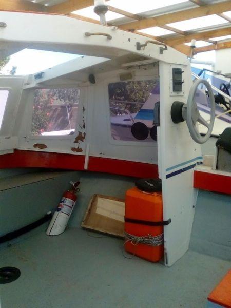 Ski craft 4.6m with 2x30HP Suzuki's for sale