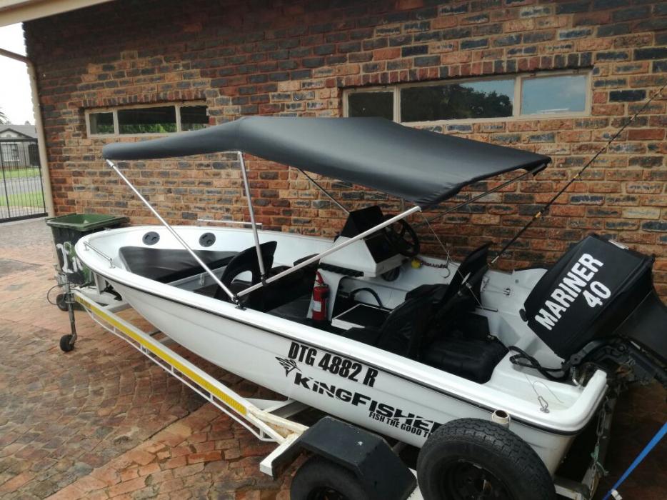 Small Custom boat for sale with 40HP motor and trailer