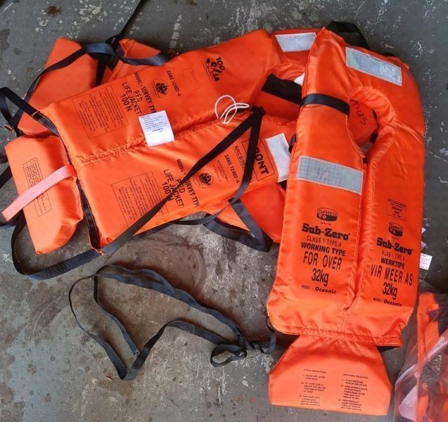 Samsa Approved life jackets. Secondhand. Can be delivered