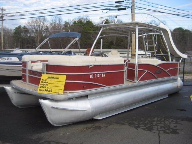 Pontoon Family and Friends Entertainer 2013 Sweetwater 25 Premium Edition Red
