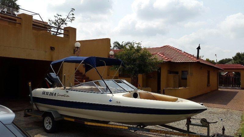 Sensation 18ft with125hp Mercury