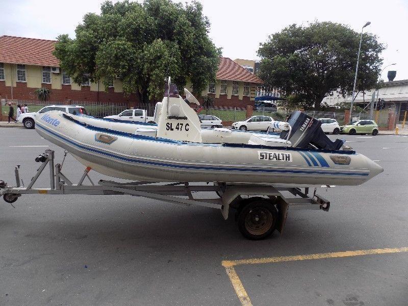 stealth 540 on trailer 90 hp yamaha electric start !!!!!!!!!!!!!!!!