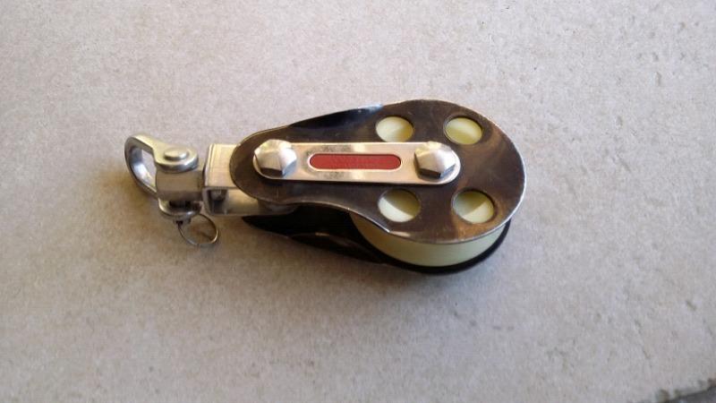75mm single sheave yacht block