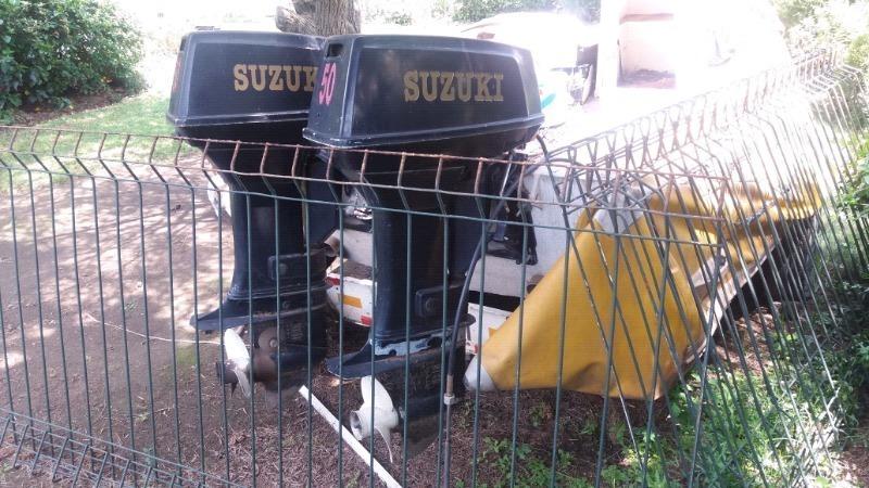 2 x Suzuki 50hp Outboard motors for sale