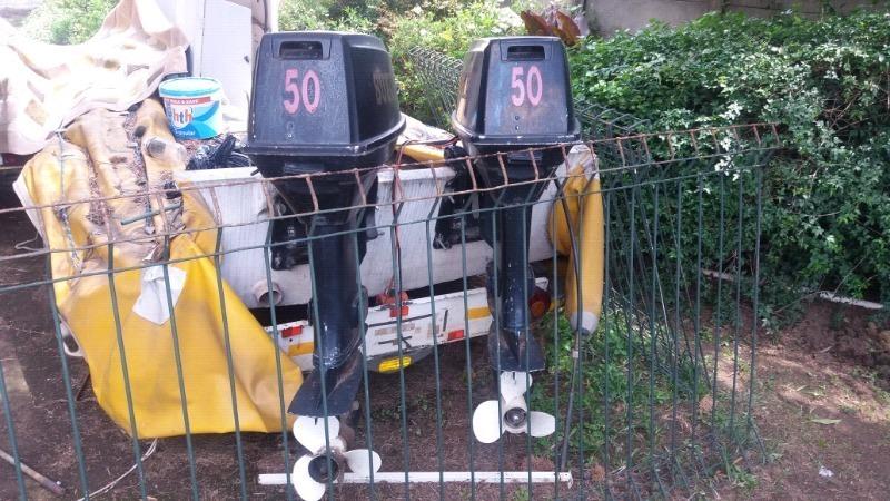 2 x Suzuki 50hp Outboard motors for sale