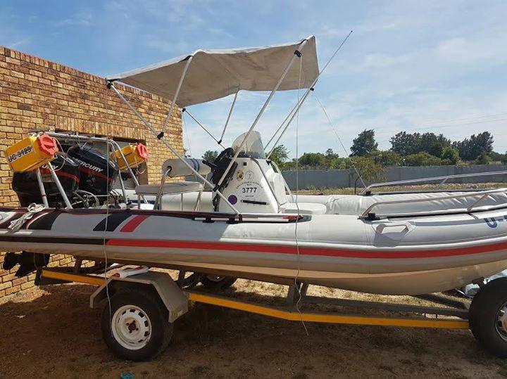 Sovereign Semi Rigit 5.8 meter boat with x 2 Mercury 75hp 2 stroke motors only R89 500