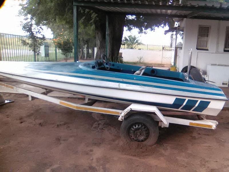 2 Person Boat with Trailer (no engine)