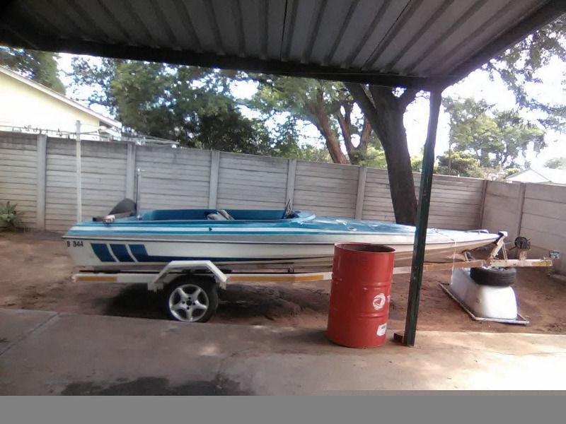 2 Person Boat with Trailer (no engine)
