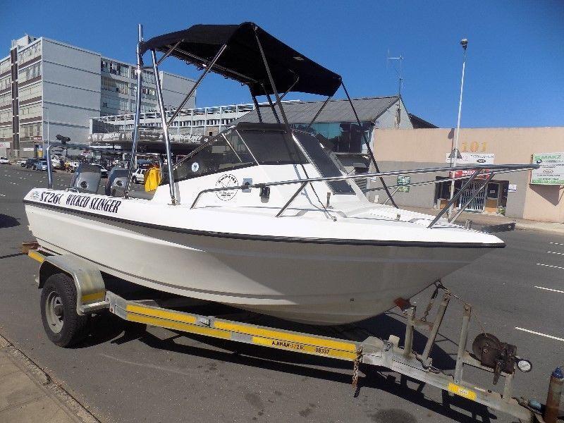 swift 165 forward console on trailer 2 x 60 hp mariners big foots trim & tilt low hours !!!!!!!!!!